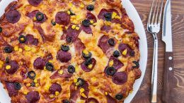 Pizza pour végétarien mangeur de viande